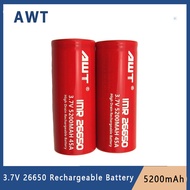 /Original 3.7V AWT 26650 5200mah 45A Rechargeable Li-ion Battery Suitable for Toys Power Tools.