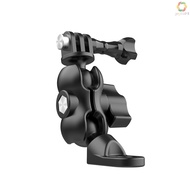 TELESIN Action Camera Motorcycle Rear-view Mirror Mounting Bracket 360° Rotation Action Camera Mount Adapter