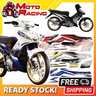 GRED AAA LC135 V1 BODY STICKER STRIPE (04) BLACK HITAM GOLD GREY MEROON RED MERAH BLUE BIRU GELAP WH