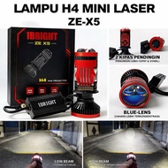 Ibright ZE X5 Headlight - Mini biled socket h4 LED Blue lens