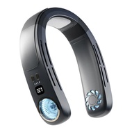 พัดลมคล้องคอแบบพกพาไร้สาย Leafless USB ชาร์จกลางแจ้งเครื่องปรับอากาศขนาดเล็ก USB ชาร์จแขวนคอพัดลมสํา