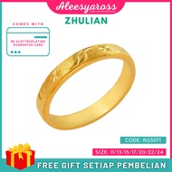 [RG5071] Cincin BELAH ROTAN BERCORAK ZHULIAN Gold Plated Ring Jewellery Cincin Zhulian Original Zhul