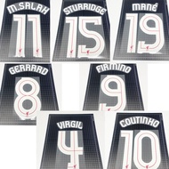 Liverpool Cup Saizi 2010-18 LFC Offset Printing Number M.SALAH 11 VIRGIL 4 FIRNINO9