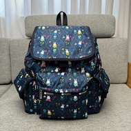 日本 LeSportsac X Dick Bruno Miffy 深藍色花花尼龍布 VOYAGER 背囊