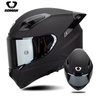 Soman หมวกกันน็อคมอเตอร์ไซค์คาร์บอนไฟเบอร์เต็มรูปแบบอิตาลีผลิตสําหรับรถจักรยานยนต์แข่งไฟฟ้าพร้อมปีกห