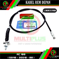 Olor Hose cable Front drum BrakeTALI Brake cable + NUT RC 100, RC100, RC 80, RC80