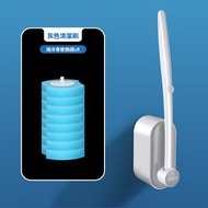 Others - 馬桶刷，拋棄式馬桶刷8個海綿刷頭45CM長柄刷360°無死角