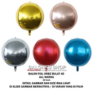 Orbz 4D 22 Inch Foil Balloon / 4D Foil Balloon / Round Foil Balloon