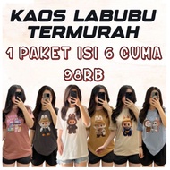 Labubu T-Shirt 1 Pack of 6. Men's Top Wanita