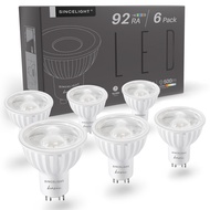 SINCELIGHT Pack of 6 PAR16 Gu10 Base Focos LED Downlights Bulb Lamp 6W 2700 4000 6000K(Home Decor In