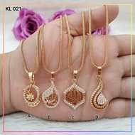 Gold Plated gold Plated Gem Necklace Adult Necklace KL 021