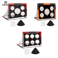 SONONIA Soccer Goal Training Net Portable Folding Goalpost Set for Indoor Outdoor Football Practice 
