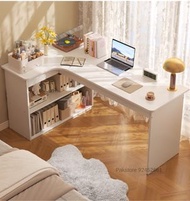 🚛送貨上門 轉角書枱 連儲物櫃 L型書桌 Free delivery L shape table with Bookshelf