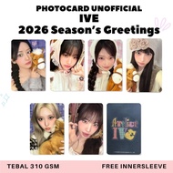IVE Unofficial Photocard Ive 2026 Season's Greetings Atelier Premium lomo card Wonyoung Rei Liz Yuji