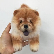 客製化逼真松獅犬羊毛氈寵物娃娃定製複刻狗狗猫咪毛小孩公仔