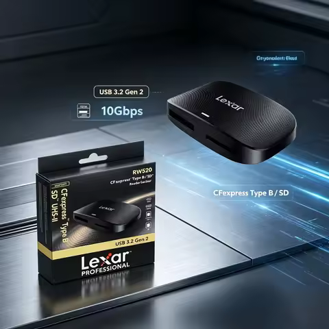 Lexar Professional CFexpress Type B / SD Card Reader USB 3.2 Gen 2 High Speed Memory Card RW520 100%