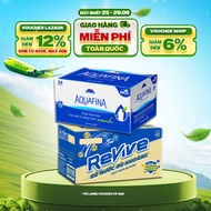 [SALE 25.6] Combo 1 Thùng 24 Chai Revive và 1 Thùng 24 Aquafina (500ml/chai)