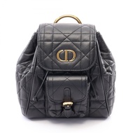 [สินค้ามือสอง] ดิออร์ Dior กระเป๋าเป้ CARO Small Macrocannage M6302UNOZ สีดำ หนัง Dior Caro Backpack
