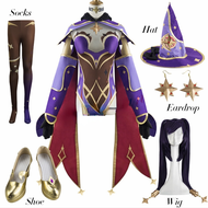 Hot Anime Game Genshin Impact Cosplay Mona Costume Girls Women Halloween Carnival Party Sexy Dress U