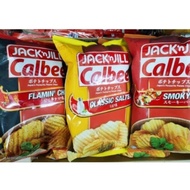 *170*Jack N Jill Calbee Patato Chips Salted /BBQ/Flaming Chiili Calbee Potato Chips Potato Chips