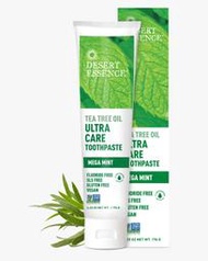 DESERT ESSENCE 沙漠精華 無氟牙膏 茶樹油超級護理 ULTRA CARE 牙膏 6.25oz/176g