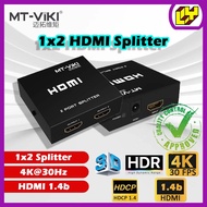 MT ViKI 2 Port HDMI Splitter 1x2 HDMI Splitter 1080p 1X2 Port Box Hub HDMI Splitter Repeater Amplifi