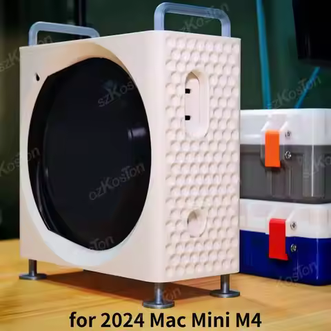 Vertical Stand Computer Case For 2024 Mac Mini M4 PC Protective Cover for Mac Mini M4 Pro 3D Printed