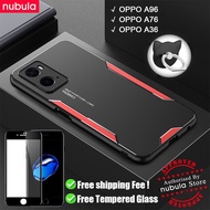 NUBULA For Oppo A96 | OPPO A76 | OPPO A36 Casing Metal Aluminum Alloy Matte Back Case Anti-Scratch C