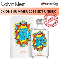 Calvin Klein cK One Summer 2019 EDT for Unisex (100ml/Tester) Men Women Eau de Toilette 1 White [100% Authentic Perfume]