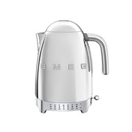 【SMEG】義大利控溫式大容量1.7L電熱水壺-閃亮銀