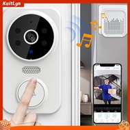  Wireless Doorbell with Two-way Intercom Video Recording Doorbell Wireless Video Doorbell Camera with Night Vision and Real-time Monitoring for Home Security Wifi Remote