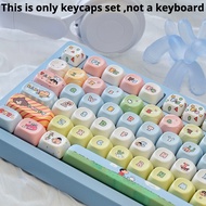 PBT Keycap MOA Crayon Cute Cartoon Shin-chan Keycap Material Dye Sublimation Wooting Customized Keyc