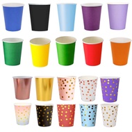 (SG Seller) 10 x Paper Cup, Red Paper Cup, Blue Paper Cup, Gold Paper Cup, Orange Paper Cup, Purple 