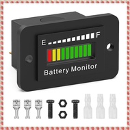 (AFHY) 12V 24V 36V 48V 60V 72V Battery Fuel Gauge Indicator Lithium Ion Battery Tester Black