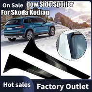 Pair Vertical Rear Window Side Spoiler Canard Splitter for   Glossy Black Retrofit