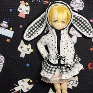 [Just Clothes, Dolls Not Included] azone/ob22/24 Polka Dot Plaid Rabbit Ear Skirt Jacket Doll Clothe