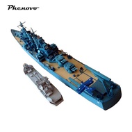 [Phenovo] Naval Ship Toy Set Model Warships Ship Kits Ship Gift Papercraft Toy for Kids Adults for A