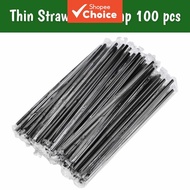 【DPL】100,()21/23/  【DPL】100pcs Straw Boba Tebal Dibungkus Individu (Straw Teh Susu) 21cm / 23cm / St