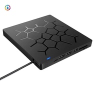 Multifunction External Drive External CD/DVD Drive 6 in 1 DVD Drive Player USB 3.0 Type-C with SD/TF &amp; USB3.0 Optical Drives for PC Laptop