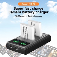 PALO NB-6LH / NB-6L Battery and USB Fast Charger Set for Canon PowerShot/SX710HS /SX520 HS /SX530 HS