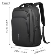 Heroic Knight ที่ขยายได้กระเป๋าเป้ธุรกิจ20-35L การแปลง17.3 "แล็ปท็อปพอร์ต USB Essential เดินทางกันน้