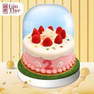 [Gin Thye] Strawberry Sprinkle Cloud Cake 5 Inch | Fresh Baked