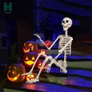[Homyl] Skeleton Halloween Decoration Life Size Ornament Haunted House Prop Human Bones for Outside 