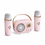 Portable Bluetooth Karaoke Speaker with Wireless Microphone Mini Stereo Sound System