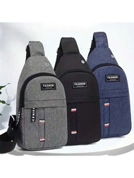 Bolso De Pecho Para Hombres, Bolso Cruzado, Mochila Pequeña Para Hombre, Bolso Deportivo Al Estilo Coreano, 1 Pieza