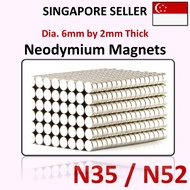 6*2mm N35 N52 Magnets Neodymium 6mm by 2mm Art and Craft DIY 6x2mm