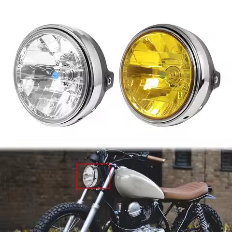 Motorcycle Yellow Headlight Headlamp Head Light For HONDA Hornet CB400 CB500 CB600 CB1300 VTR250 CB2