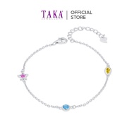 TAKA Jewellery Crystals &amp; 925 Silver Bracelet