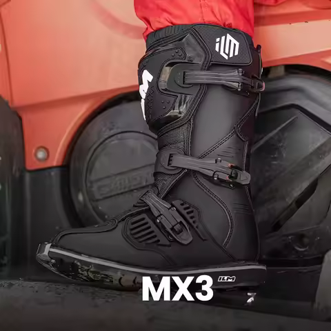 2026 ILM Youth Motocross Boots Black Off-Road Boot Kids Trail Enduro MX Botas EUR 31-38 Dirt Bike Bo
