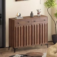 Carpenter - 中古複古兩門鞋櫃掩門鞋櫃多格儲物櫃實木法式玄關櫃80CM